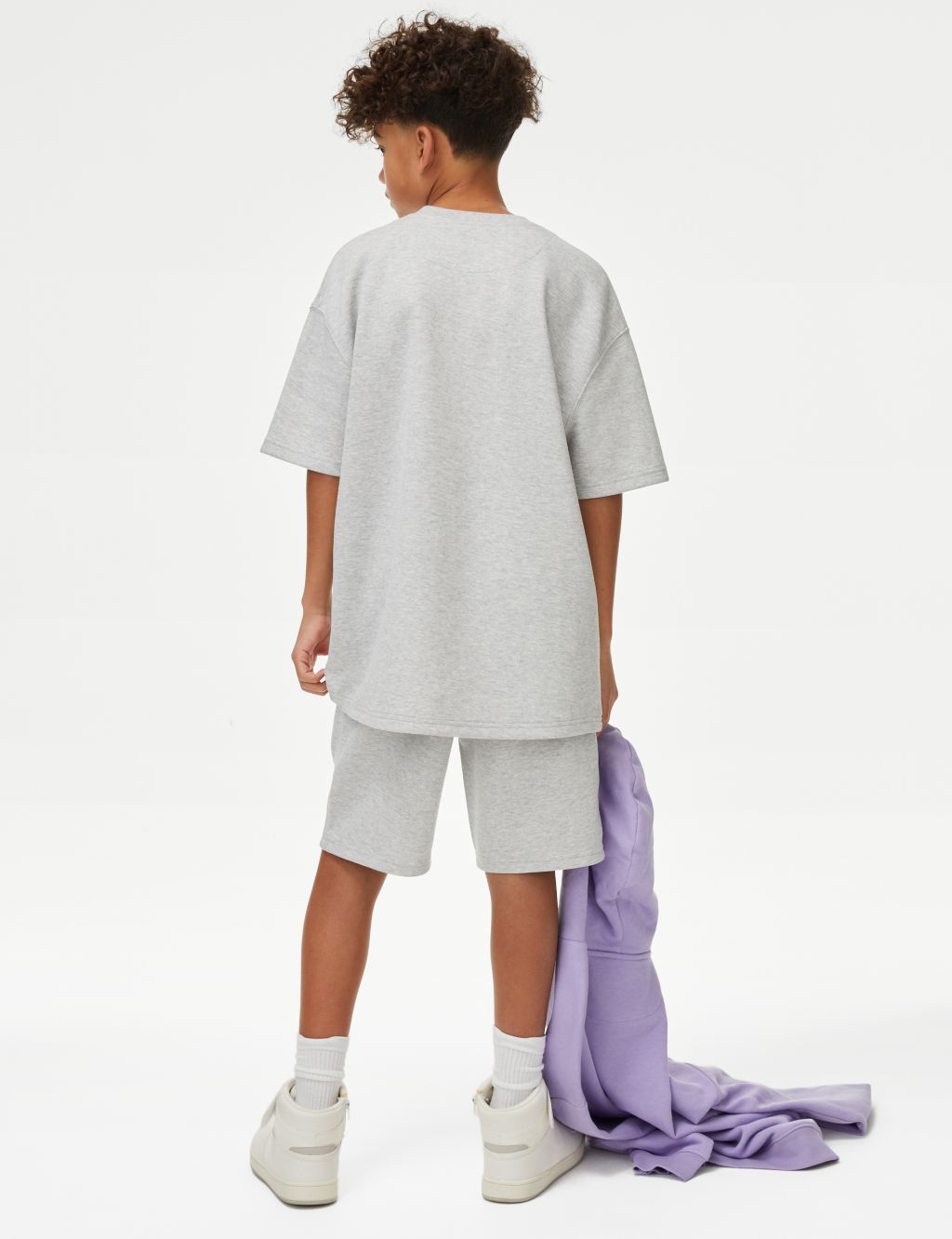 2pc Cotton Blend T-Shirt & Short Set (6-16 Yrs) image 4
