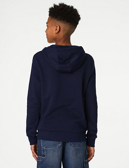 Cotton Hooded Sweatshirt