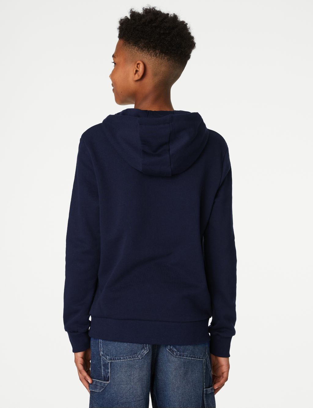Unisex Cotton Rich Hooded Sweatshirt (6-16 Yrs) image 4