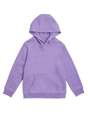 

Boys M&S Collection Unisex Cotton Rich Hooded Sweatshirt (6-16 Yrs) - Violet, Violet