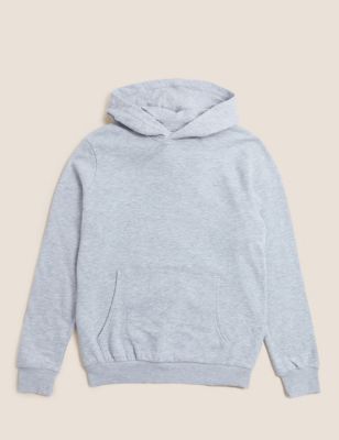 M&S Boys Unisex Organic Cotton Hooded Sweatshirt (6-16 Yrs)