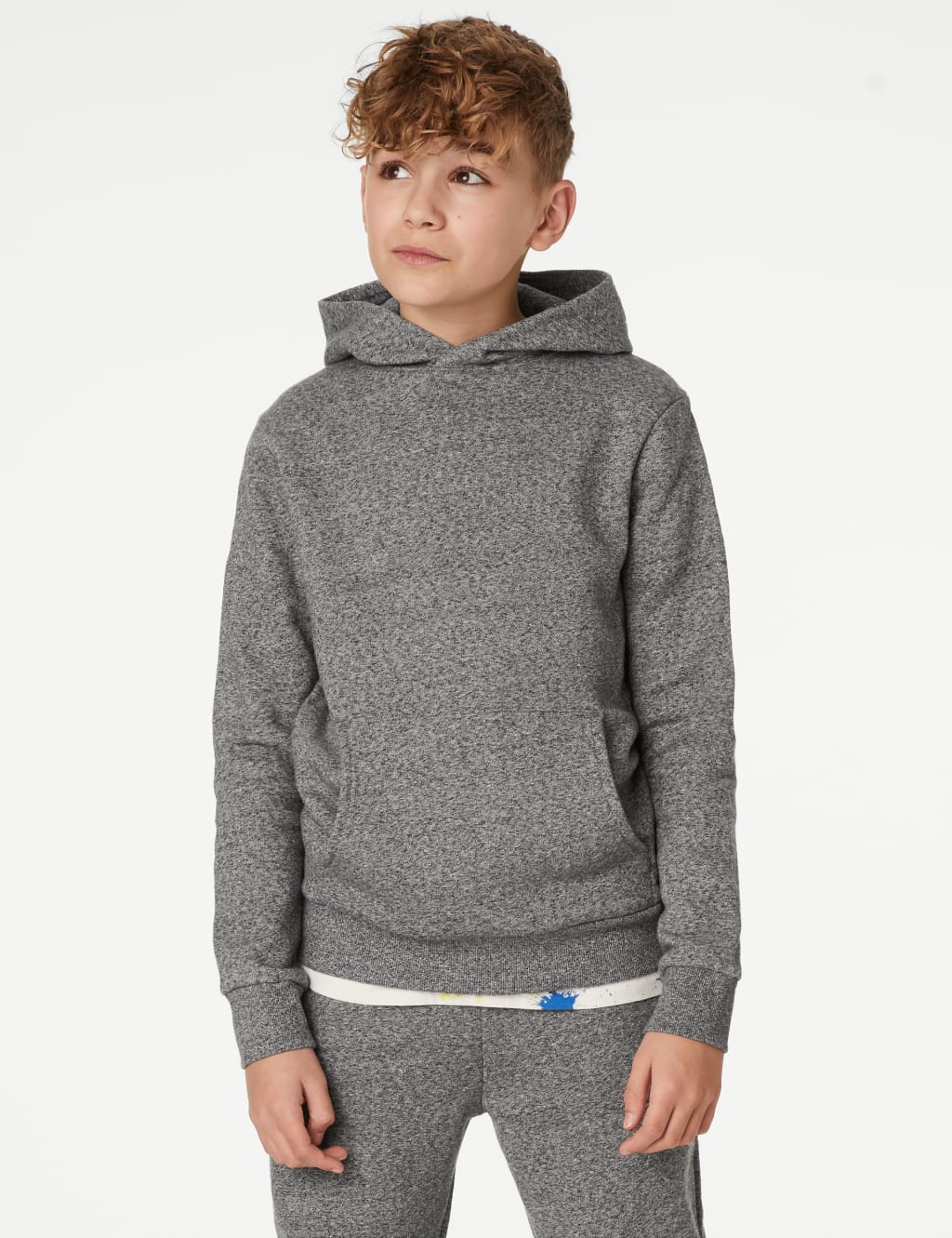 Unisex Cotton Rich Hooded Sweatshirt (6-16 Yrs) image 3
