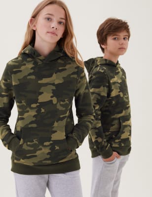 Kids hot sale camo hoodie