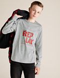 Cotton Long Sleeved Replay Top (6-16 Yrs)