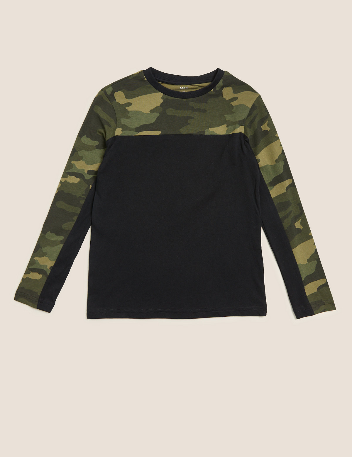 Pure Cotton Camouflage Top (6-16 Yrs)