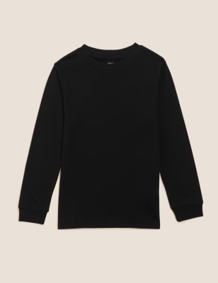 

M&S Collection Top 100% algodón (6-16 años) - Black, Black
