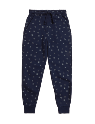 

Boys M&S Collection Cotton Rich Science Print Joggers (6-16 Yrs) - Navy Mix, Navy Mix