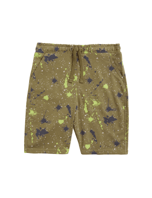 

Boys M&S Collection Cotton Rich Paint Splat Shorts (6-16 Yrs) - Khaki Mix, Khaki Mix