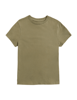 

Boys M&S Collection Pure Cotton Plain T-Shirt (6-16 Yrs) - Khaki, Khaki