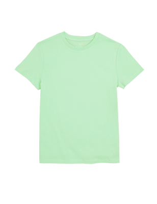 

Boys M&S Collection Pure Cotton Plain T-Shirt (6-16 Yrs) - Bright Mint, Bright Mint