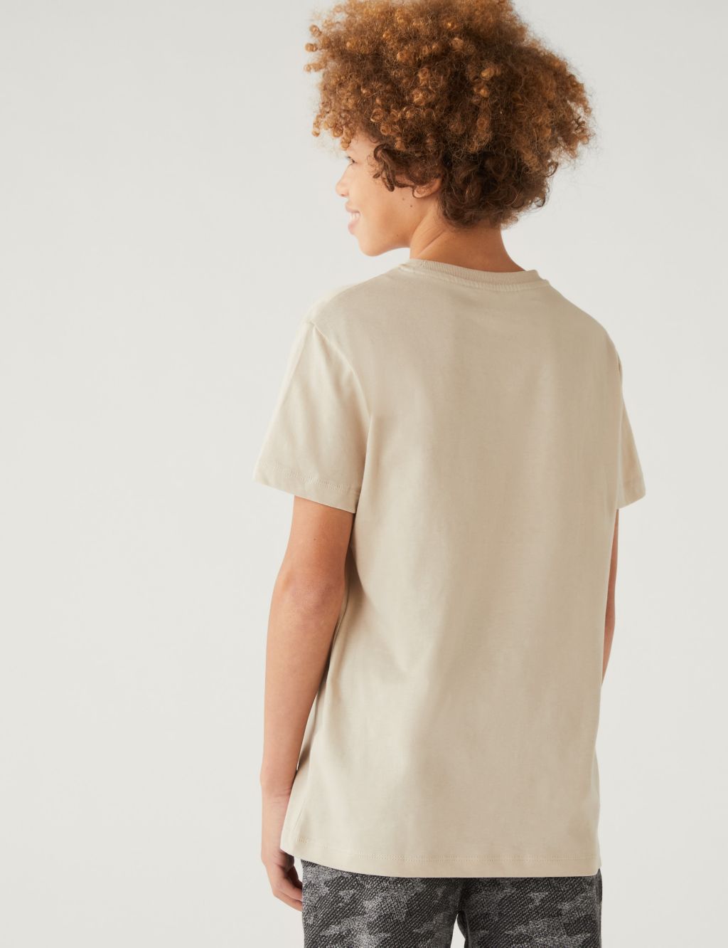 Pure Cotton Plain T-Shirt (6-16 Yrs) image 3