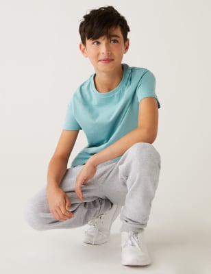 

Boys M&S Collection Pure Cotton Plain T-Shirt (6-16 Yrs) - Dusted Aqua, Dusted Aqua