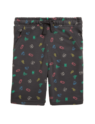 

Boys M&S Collection Cotton Rich Gaming Print Shorts (6-16 Yrs) - Charcoal Mix, Charcoal Mix