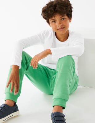 

M&S Collection Einfarbiges Oberteil aus reiner Baumwolle (6-16 Jahre) - White, White