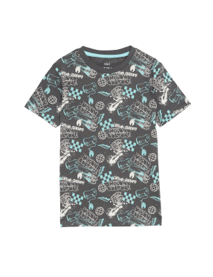 

Boys M&S Collection Pure Cotton Graffiti Top (6-16 Yrs) - Multi, Multi