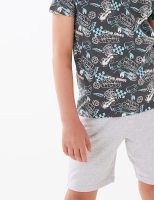 

Boys M&S Collection Pure Cotton Graffiti Print T-Shirt (6-16 Yrs) - Multi, Multi