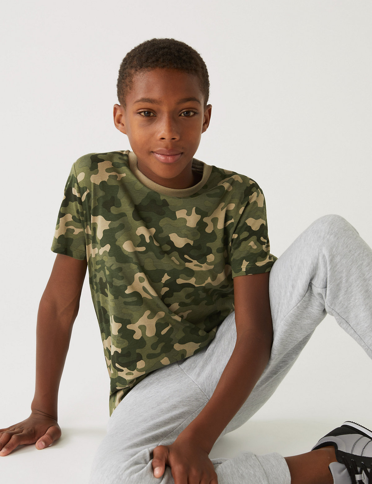 Pure Cotton Camouflage T-Shirt