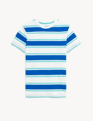 Pure Cotton Striped T-Shirt (6-16 Yrs)