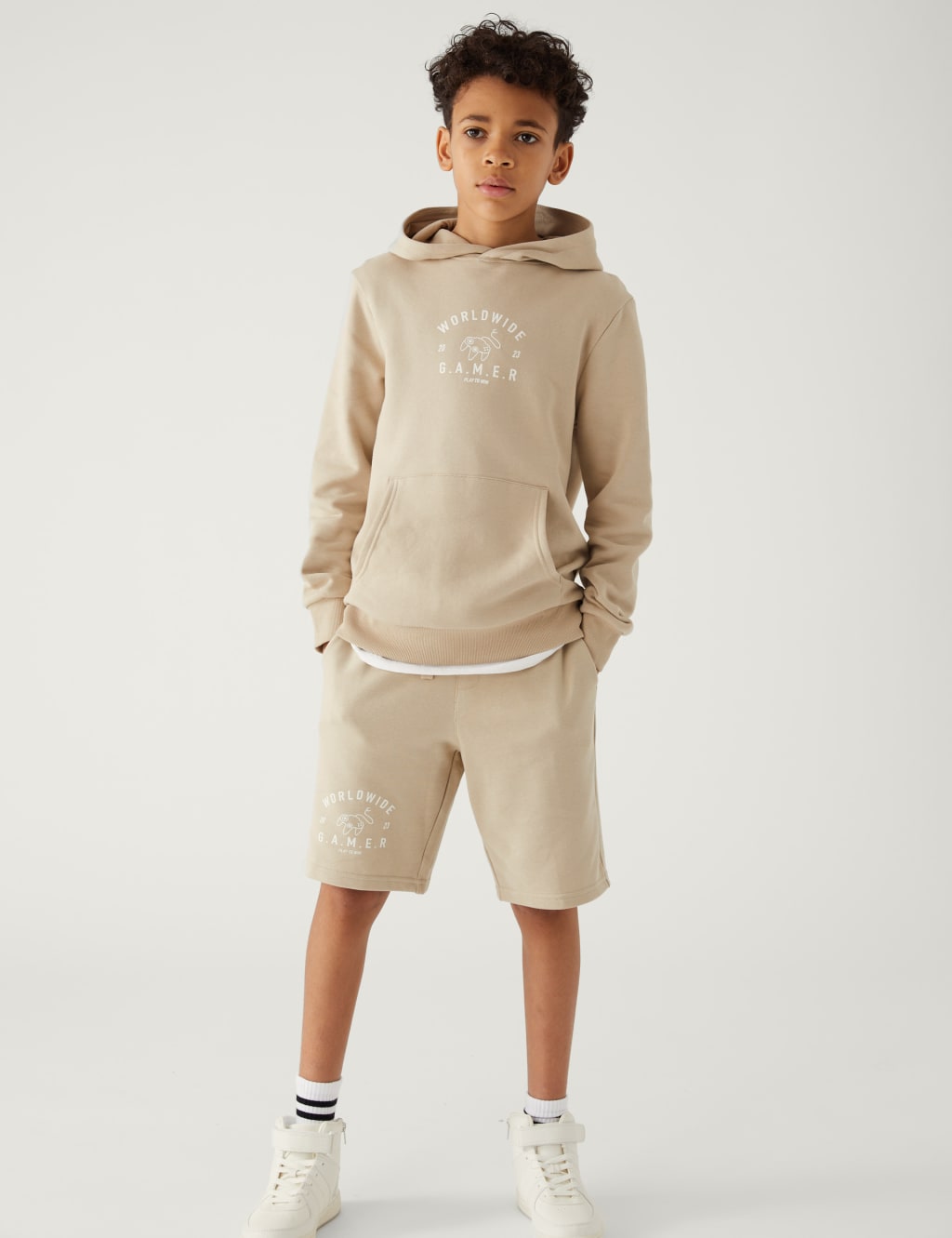 Cotton Rich Gamer Slogan Hoodie (6-16 Yrs) image 3