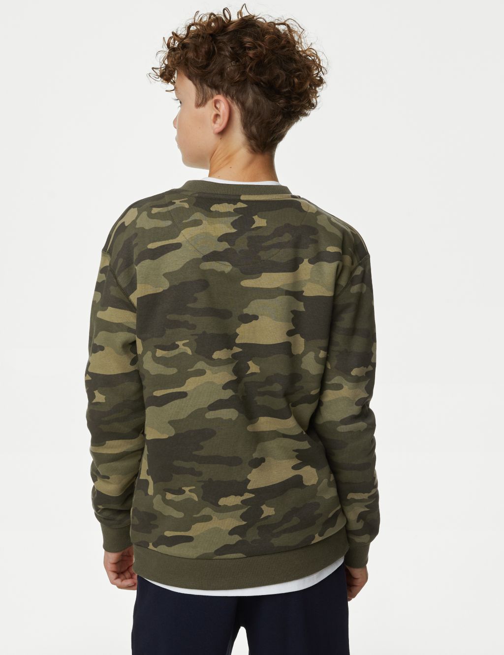 Cotton Rich Camouflage Sweatshirt (6-16 Yrs) image 4