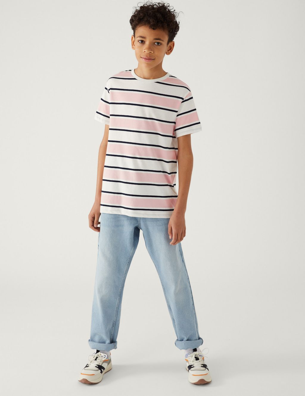 Pure Cotton Striped T-Shirt (6-16 Yrs) image 2