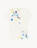 Pure Cotton Paint Splat T-Shirt
