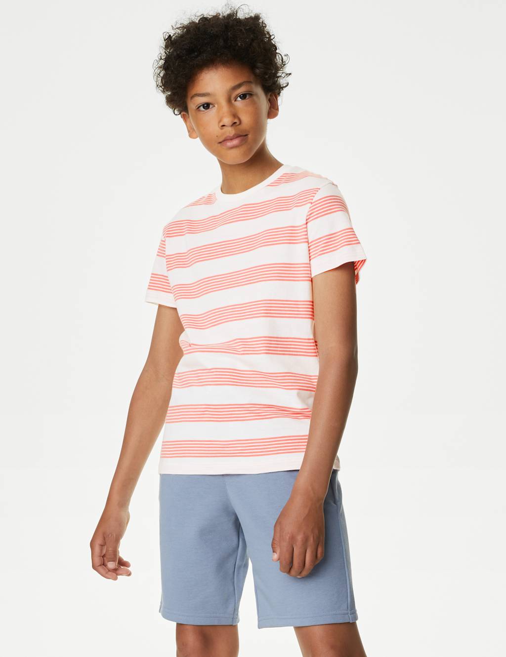 Pure Cotton Striped T-Shirt (6-16 Yrs) image 1