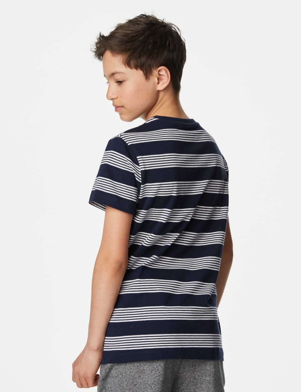 Pure Cotton Striped T-Shirt (6-16 Yrs) image 3