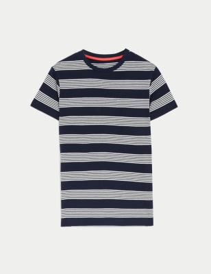 Pure Cotton Striped T-Shirt