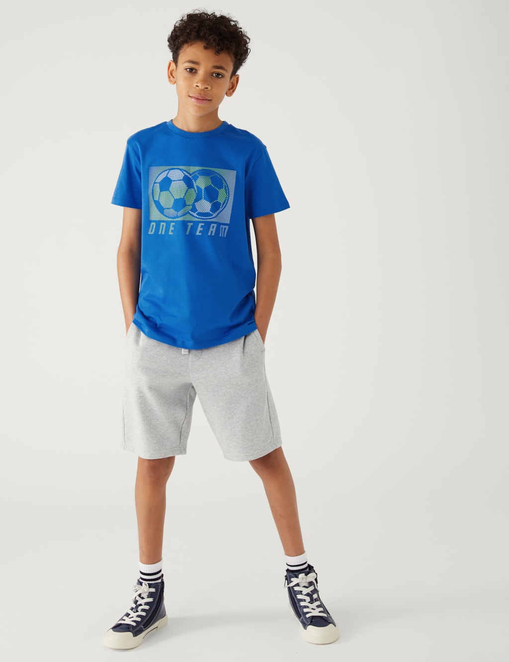 Pure Cotton Football T-Shirt (6-16 Yrs) image 1