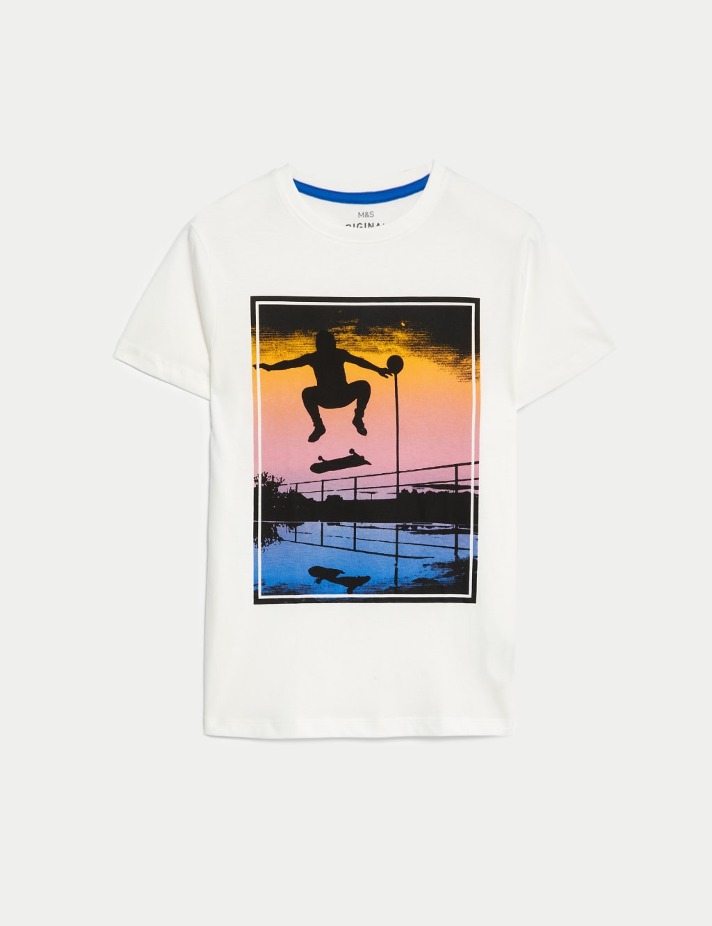 Pure Cotton Skate Print T-Shirt (6-16 Yrs) image 2