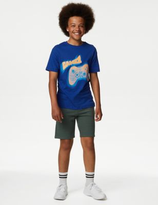 Pure Cotton Game Controller T-Shirt (6-16 Yrs)