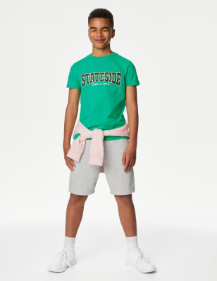 

Boys M&S Collection Pure Cotton Stateside T-Shirt (6-16 Yrs) - Spearmint, Spearmint