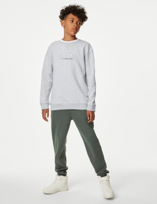 Cotton Rich Slogan Sweatshirt (6-16 Yrs)