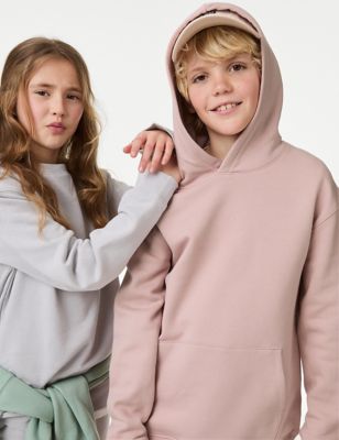 

Boys,Unisex,Girls M&S Collection Cotton Rich Hoodie (6-16 Yrs) - Pink, Pink
