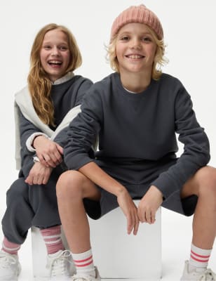 

M&S Collection Sweatshirt mit hohem Bauwollanteil (6-16 J.) - Putty, Putty