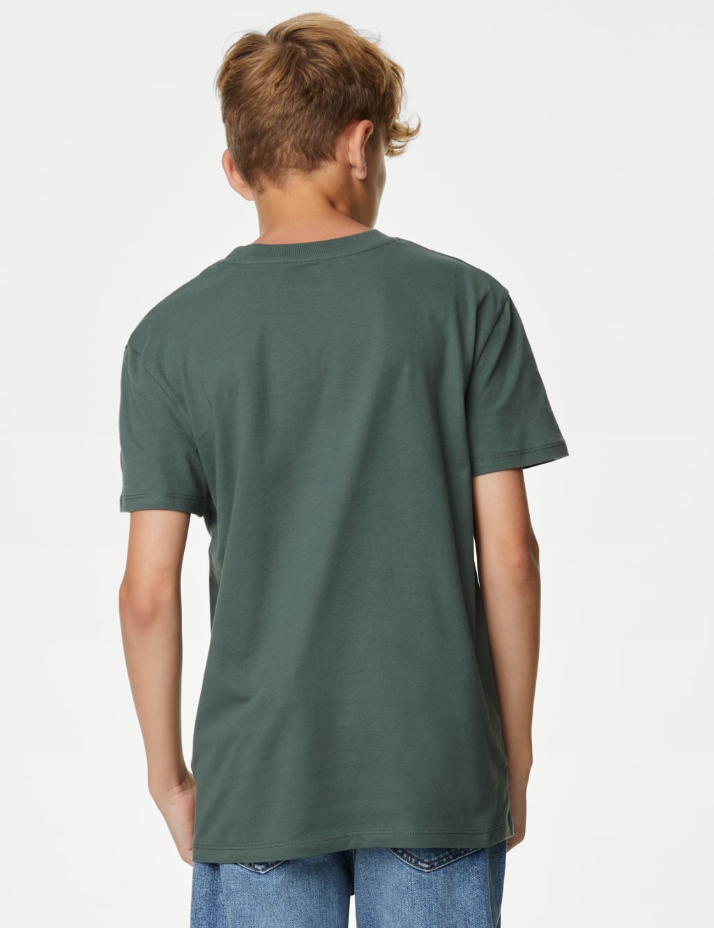 3pk Cotton Rich Plain T-Shirts (6-16 Yrs) image 3