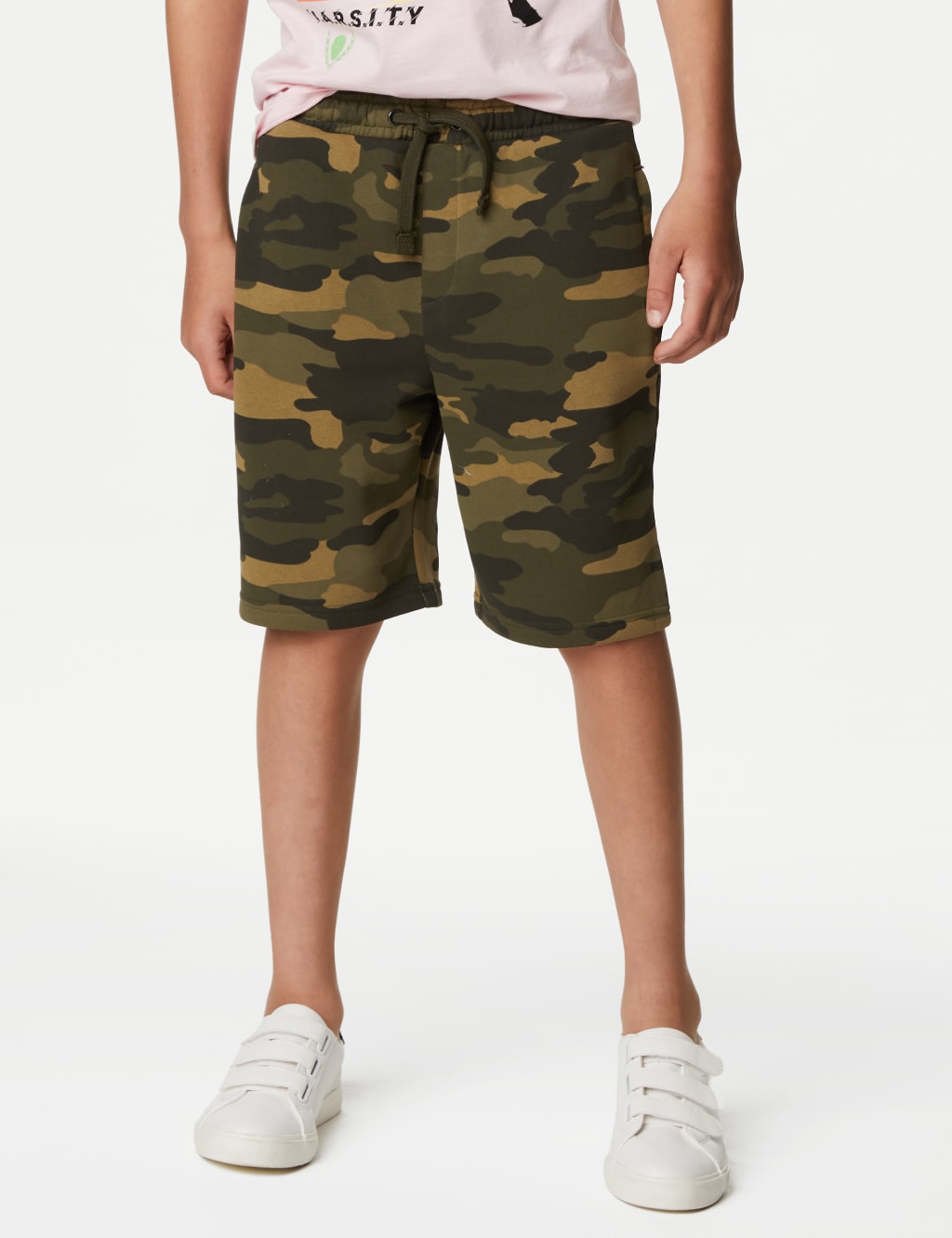 Cotton Rich Camouflage Shorts (6-16 Yrs) image 3