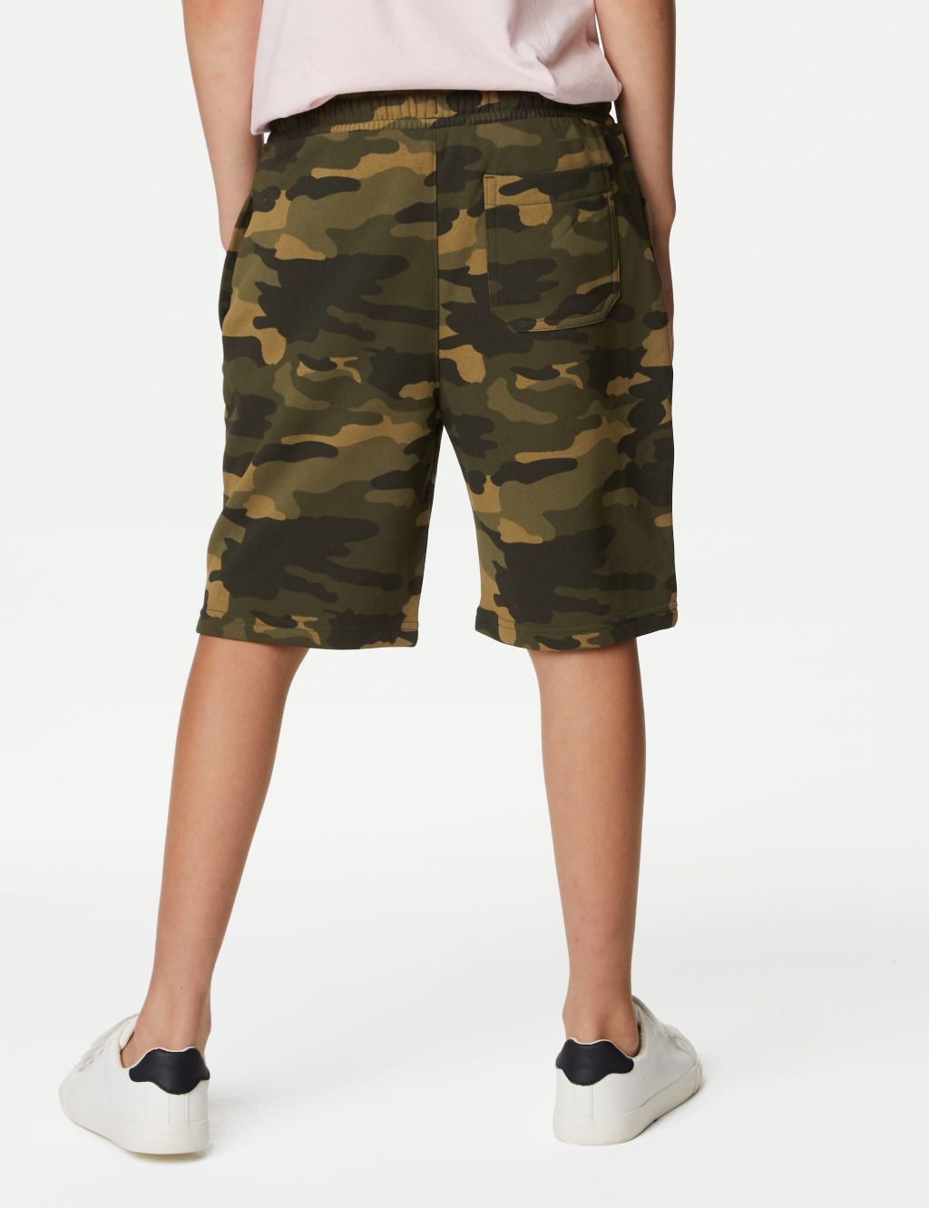 Cotton Rich Camouflage Shorts (6-16 Yrs) image 4