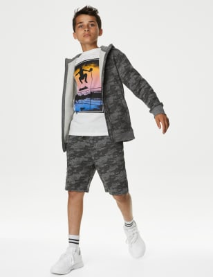 Cotton Rich Camouflage Shorts (6-16 Yrs) - CH