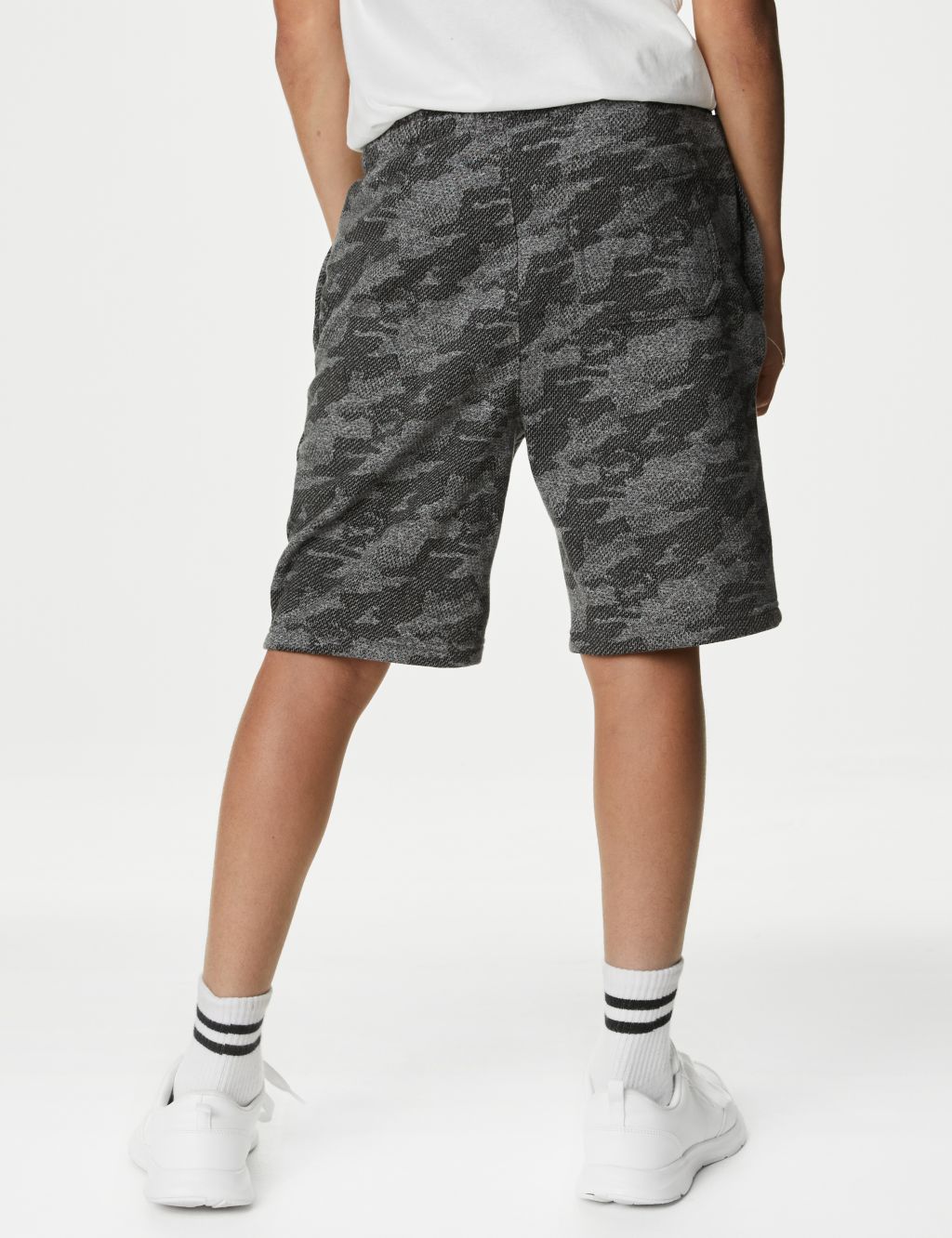 Cotton Rich Camouflage Shorts (6-16 Yrs) image 4