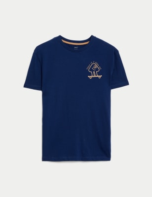 Pure Cotton Skate Graphic T-Shirt (6-16 Yrs)