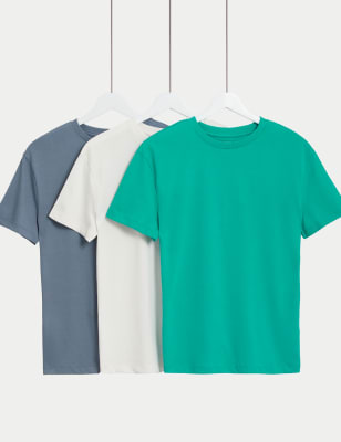 

Boys M&S Collection 3pk Pure Cotton T-Shirts (6-16 Yrs) - Aqua Mix, Aqua Mix