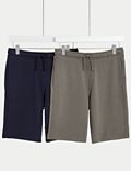 Pack de 2 pantalones cortos de algodón (6-16&nbsp;años)