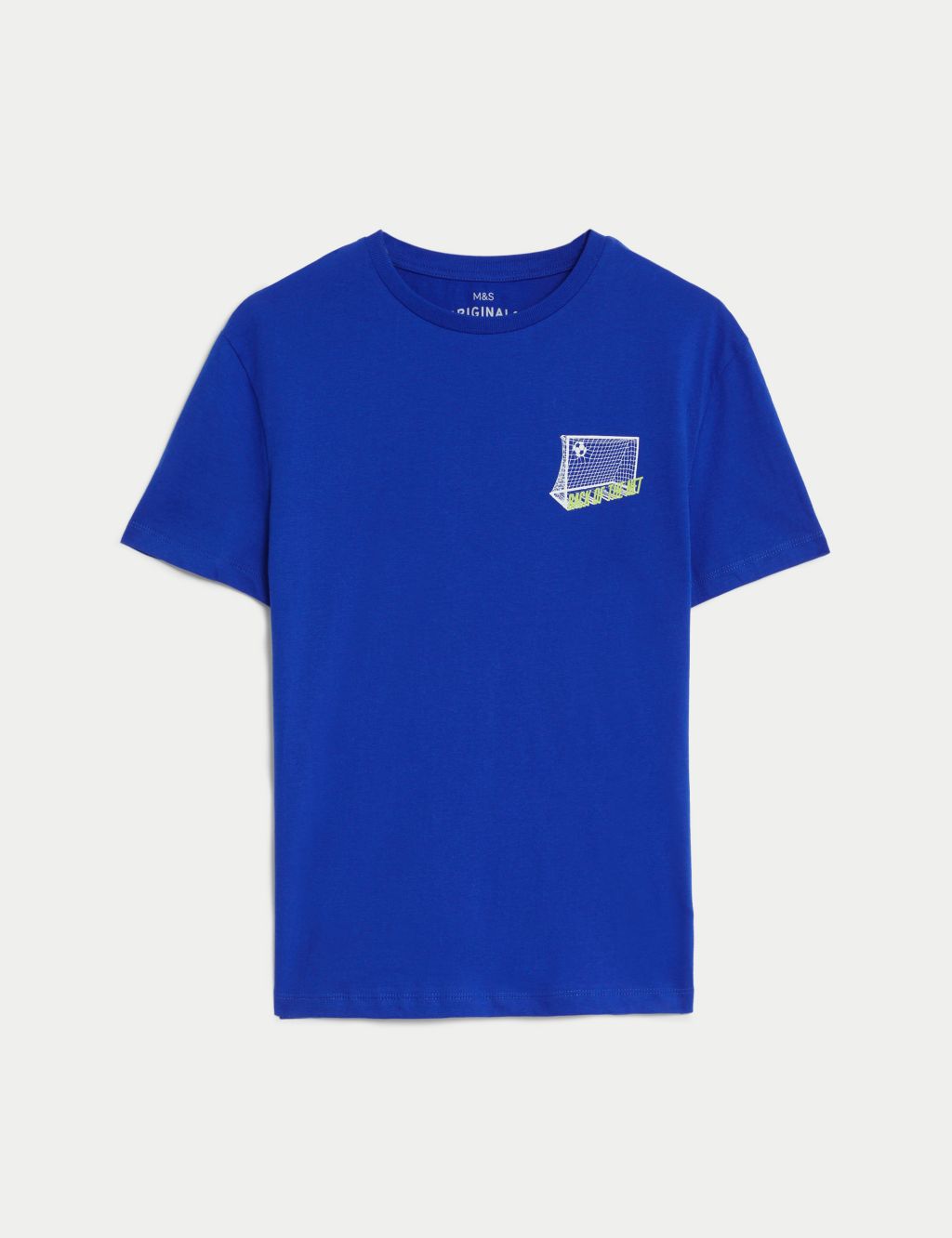 Pure Cotton Football Goal T-Shirt (6-16 Yrs) image 2