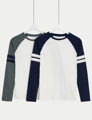 2pk Pure Cotton Tops (6-16 Yrs)