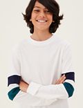 Pure Cotton Armband Sweatshirt (6-16 Yrs)