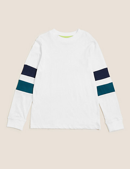 Pure Cotton Armband Sweatshirt (6-16 Yrs)