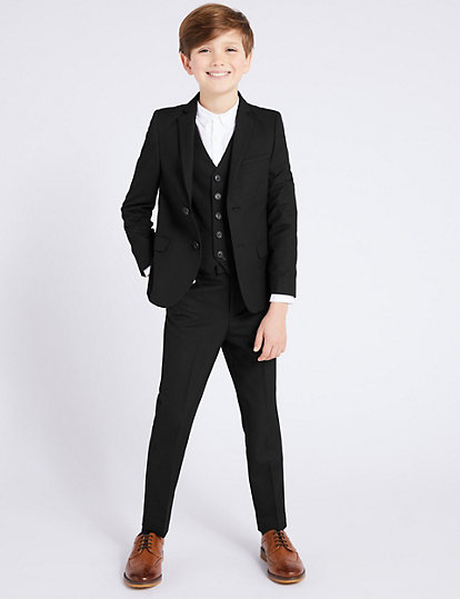 Black Suit Trousers (3-16 Yrs)