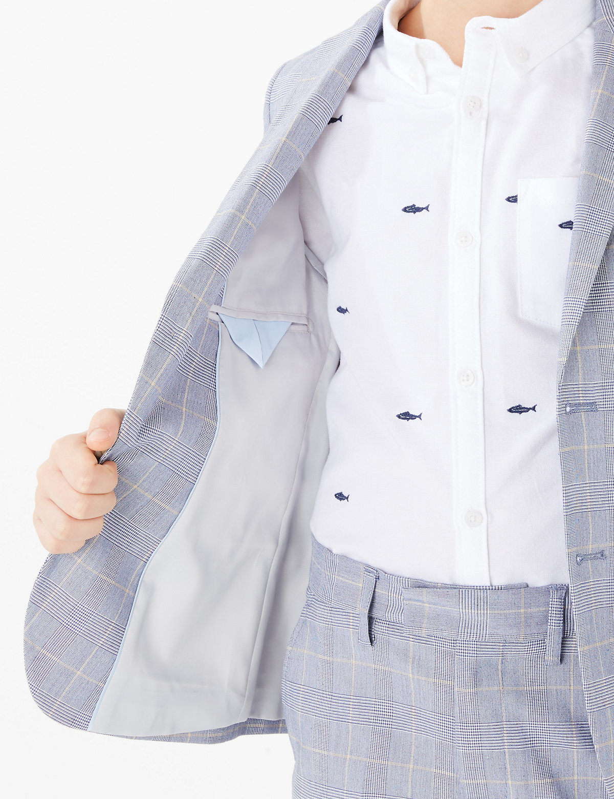 Checked Suit Jacket (2-16 Yrs)